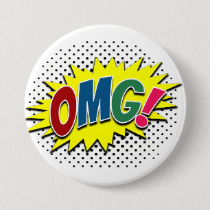 Badge Rond 7,6 Cm Oh mon Dieu !