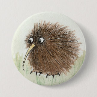 Badge Rond 7,6 Cm Oiseau de kiwi