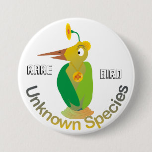 Badge Rond 7,6 Cm Oiseau rare - (bouton)