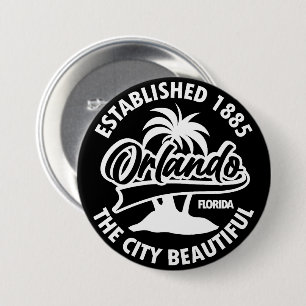 Badge Rond 7,6 Cm Orlando, Floride
