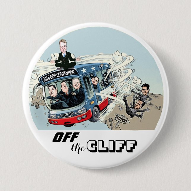 Badge Rond 7,6 Cm Outre de la FALAISE ! (Devant)