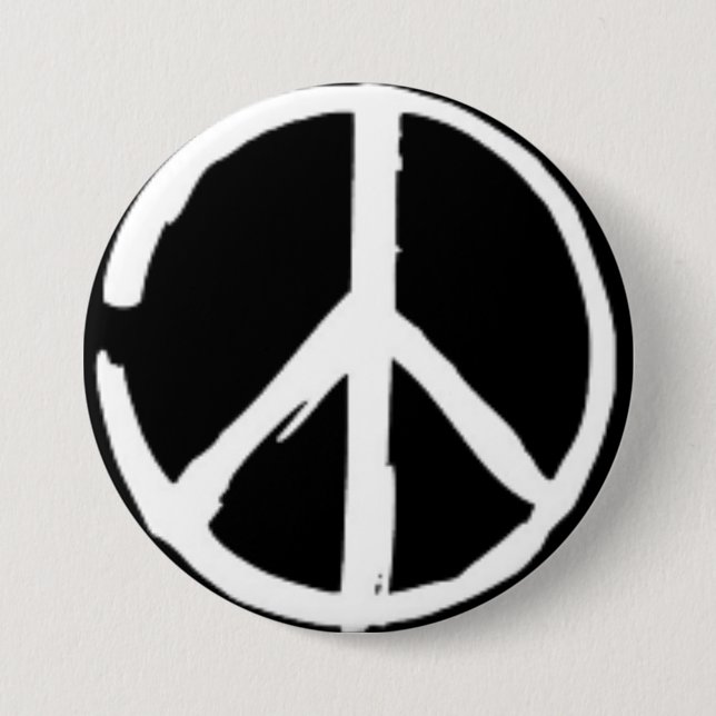 Badge Rond 7,6 Cm paix (Devant)