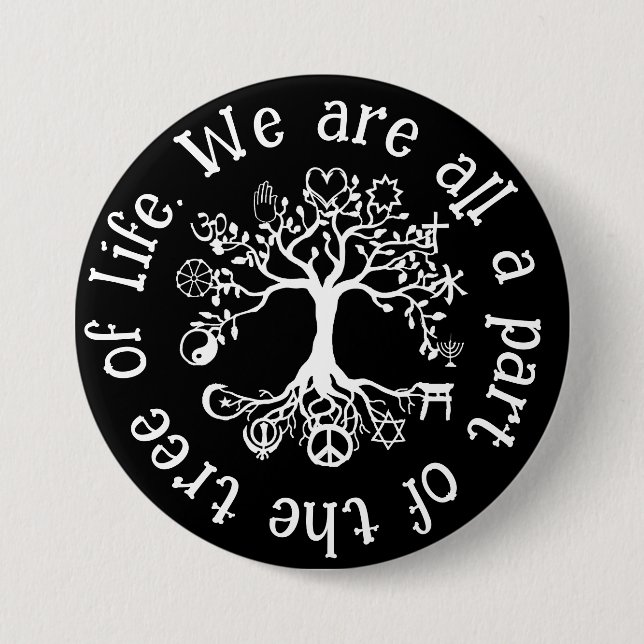 Badge Rond 7,6 Cm Paix sur Terre (Devant)