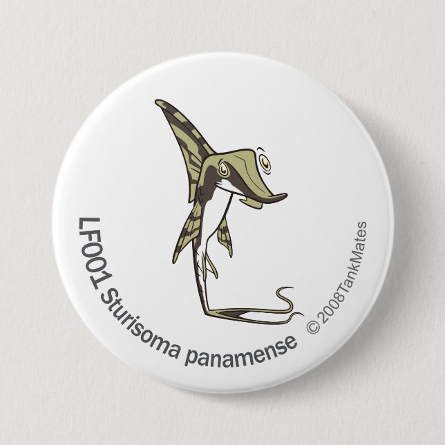 Badge Rond 7,6 Cm Panamense de TM-14-LF001 Sturisoma (Devant)