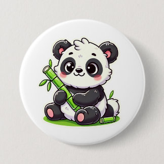 Badge Rond 7,6 Cm Panda | Ivaniby