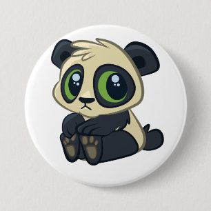 Badge Rond 7,6 Cm Panda mignon