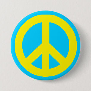 Badge Rond 7,6 Cm Panneau de paix personnalisable