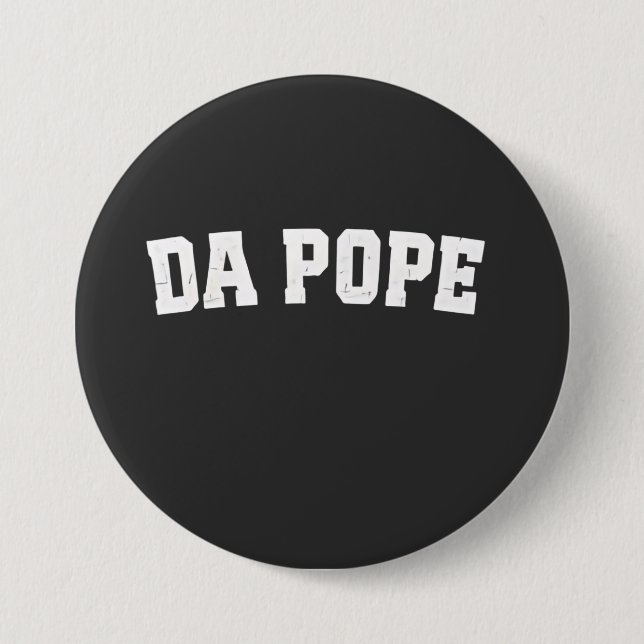 Badge Rond 7,6 Cm Pape Léon XIV Église chrétienne Da Pape Da (Devant)