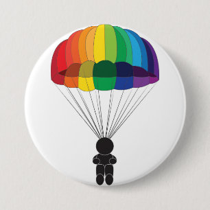 Badge Rond 7,6 Cm Parachutisme