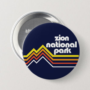 Badge Rond 7,6 Cm Parc national de Zion