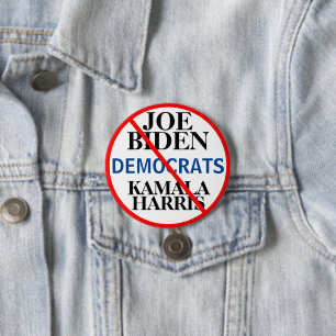 Badge Rond 7,6 Cm Parti démocrate Biden Harris