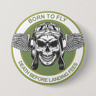 Badge Rond 7,6 Cm Pas de frais d'atterrissage