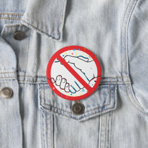 Badge Rond 7,6 Cm Pas de poignée de main
