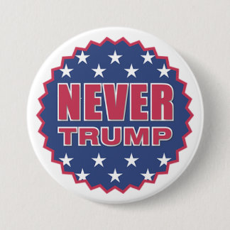Badge Rond 7,6 Cm Pas trump jamais le bouton