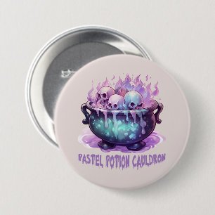 Badge Rond 7,6 Cm Pastel Potion Cauldron