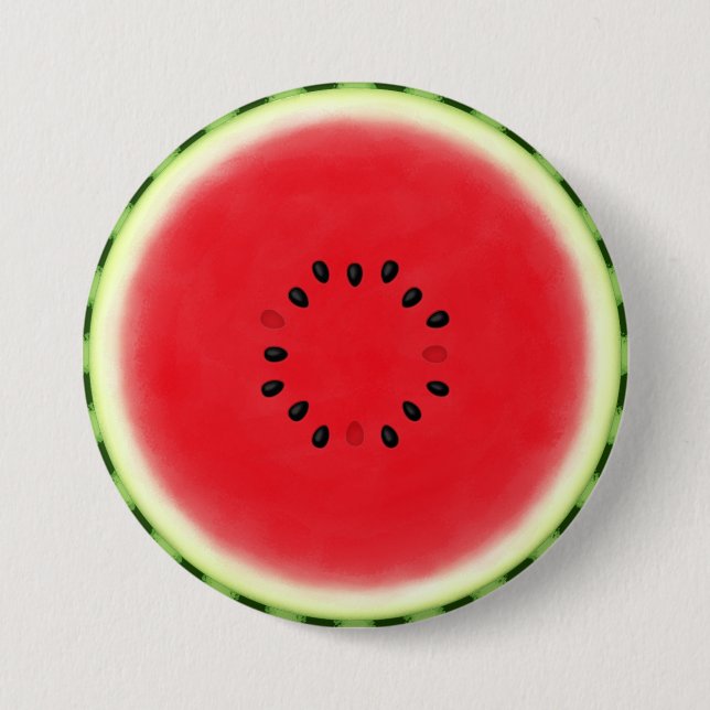 Badge Rond 7,6 Cm Pâte de pastèque (Devant)