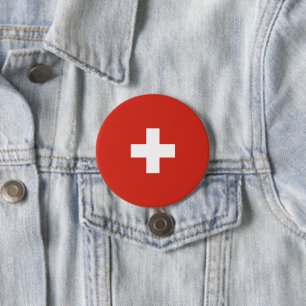 Badge Rond 7,6 Cm pavillon suisse