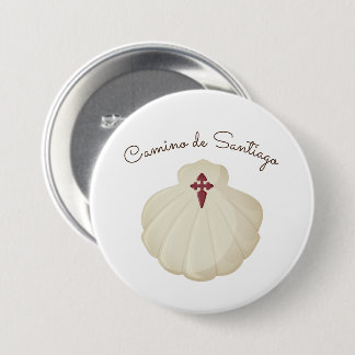 Badge Rond 7,6 Cm Pèlerin du chemin de Saint-Jacques