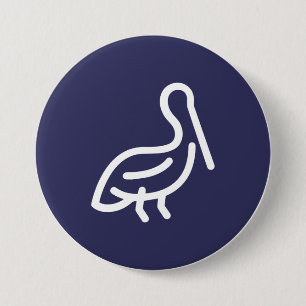 Badge Rond 7,6 Cm Pélican