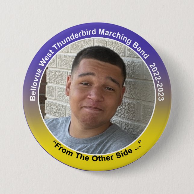 Badge Rond 7,6 Cm Percussion Merrick 10 (Devant)