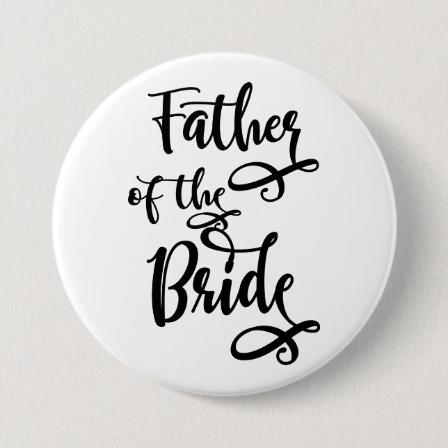 Badge Rond 7,6 Cm Père de la mariée (Devant)
