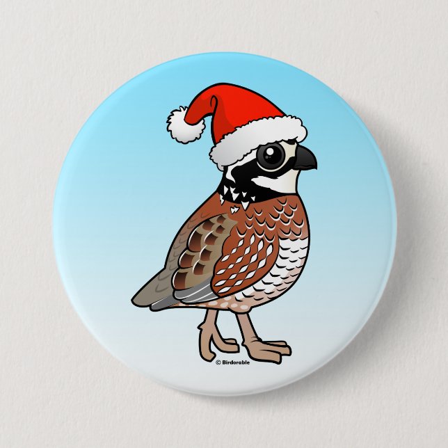 Badge Rond 7,6 Cm Père Noël Bobwhite (Devant)