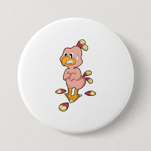 Badge Rond 7,6 Cm Perroquet sans plumes.PNG