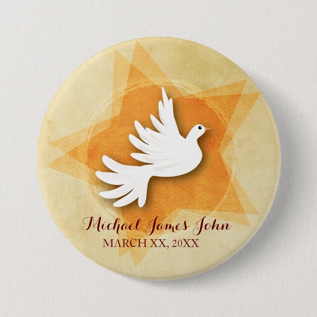 Badge Rond 7,6 Cm Personnaliser Confirmation Félicitations Cadeau Co (Devant)