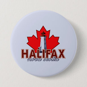 Badge Rond 7,6 Cm Phare de Halifax