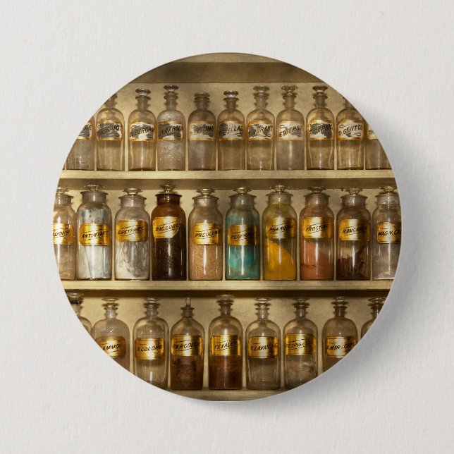 Badge Rond 7,6 Cm Pharmacie - meubles de magasin (Devant)