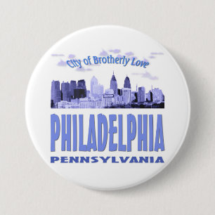 Badge Rond 7,6 Cm Philadelphie Pennsylvanie