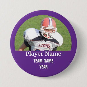 Badge Rond 7,6 Cm Photo faite sur commande d'équipe de sports -