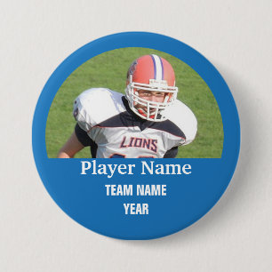 Badge Rond 7,6 Cm Photo faite sur commande d'équipe de sports - BLE