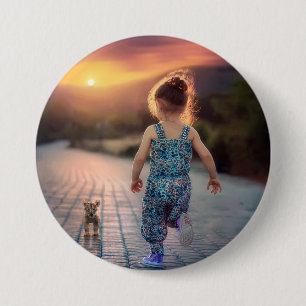Badge Rond 7,6 Cm Photo personnalisé sur mesure
