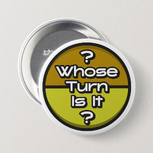 Badge Rond 7,6 Cm Phrase Drôle Dont Tourner Jeu Geek Orange