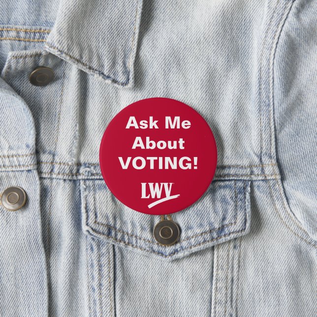 Badge Rond 7,6 Cm Pièce de vote (En situation)