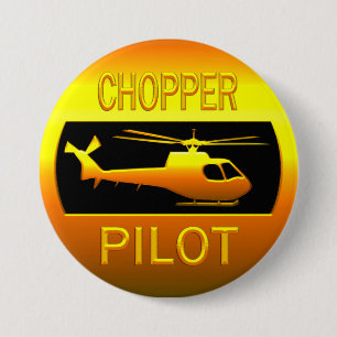 Badge Rond 7,6 Cm Pilote de couperet