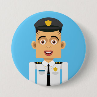 Badge Rond 7,6 Cm Piloto
