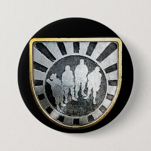 Badge Rond 7,6 Cm Pin de peloton d'or