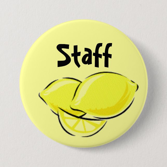 Badge Rond 7,6 Cm Pin de personnel de Lemonawesome (Devant)