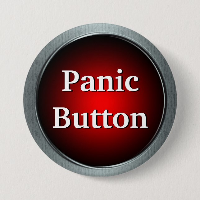 Badge Rond 7,6 Cm Pin de signal d'alarme (Devant)