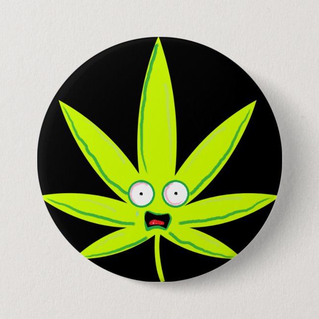 Badge Rond 7,6 Cm Pin paranoïde de pot (Devant)