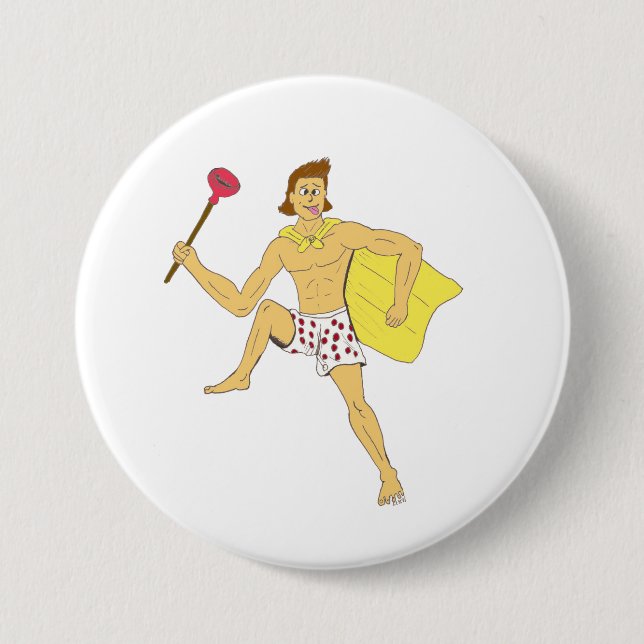 Badge Rond 7,6 Cm pince et sous-vêtements (Devant)