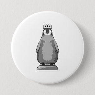 Badge Rond 7,6 Cm Pingouin