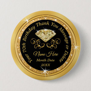 Badge Rond 7,6 Cm Pins d'anniversaire customisés pour son anniversa