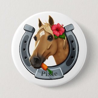 Badge Rond 7,6 Cm Pixie la jument