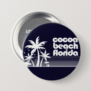 Badge Rond 7,6 Cm Plage de Cocoa Floride
