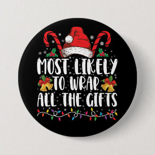 Badge Rond 7,6 Cm Plus Susceptible d'Emballer Tous Les Cadeaux de No