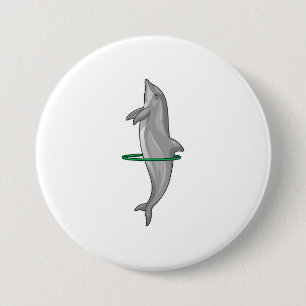 Badge Rond 7,6 Cm Pneus Dolphin Fitness Sports