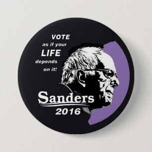 Badge Rond 7,6 Cm Ponceuses de Bernie pour le président 2016